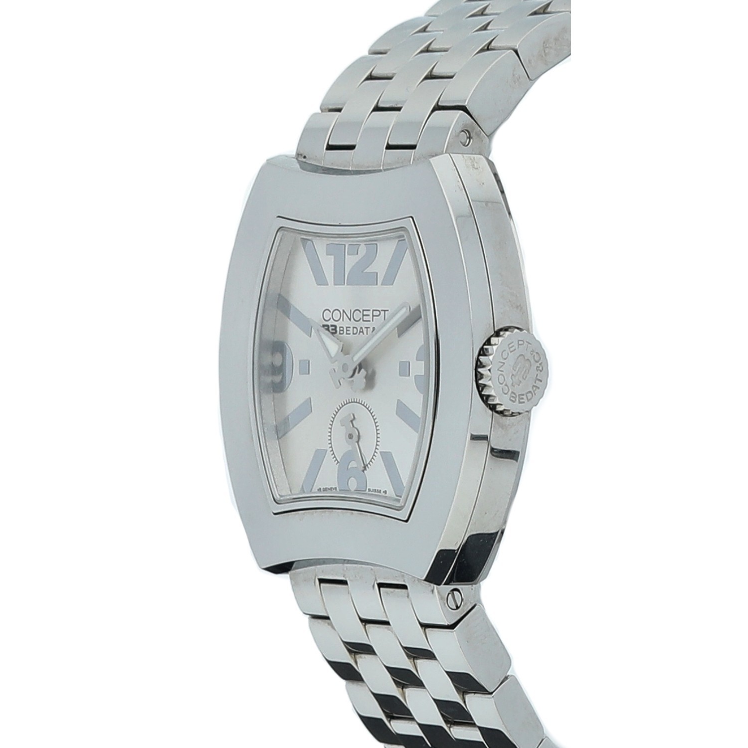 Bedat&Co Concept B3 Steel 31 mm Silver Dial Tonneau Swiss 