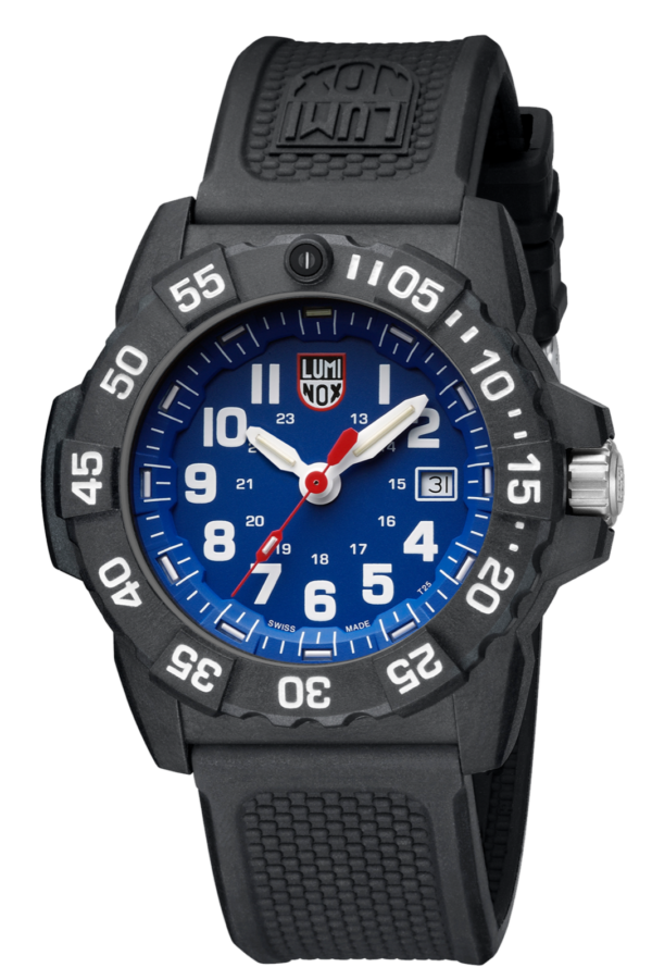 Luminox Navy Seal XS3503F Carbon Compound Black Blue 45mm Rubber Mens Watch 124913607840 2