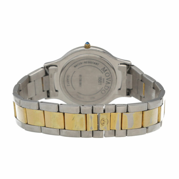 Movado 8109861 Two Tone Steel 35mm White Porcelain Dial Quartz Wrist Watch 114997073130 5