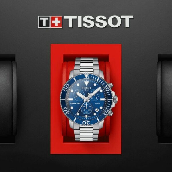 Tissot T1204171104100 Seastar 1000 Chronograph Steel Quartz Mens Watch 125123332690 3