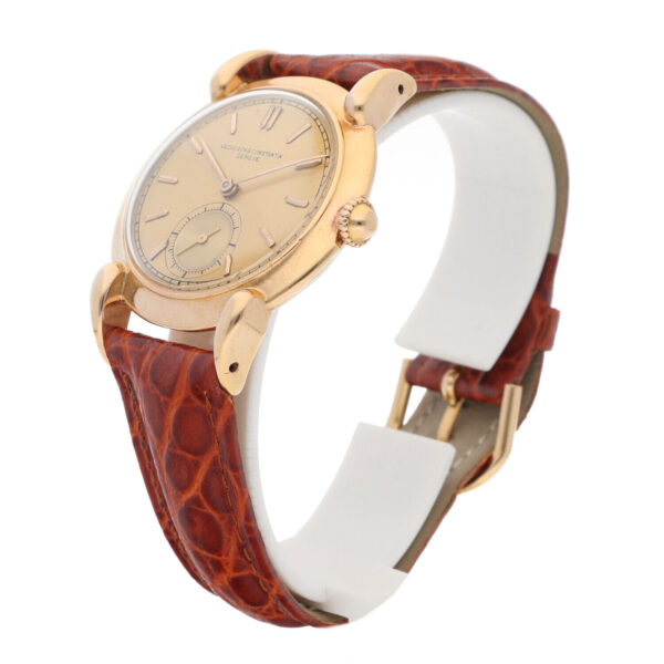 Vintage Vacheron Constantin V453 18k Gold 35mm Leather Manual Wind Wrist Watch 124845110660 2
