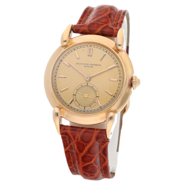 Vintage Vacheron Constantin V453 18k Gold 35mm Leather Manual Wind Wrist Watch 124845110660 3