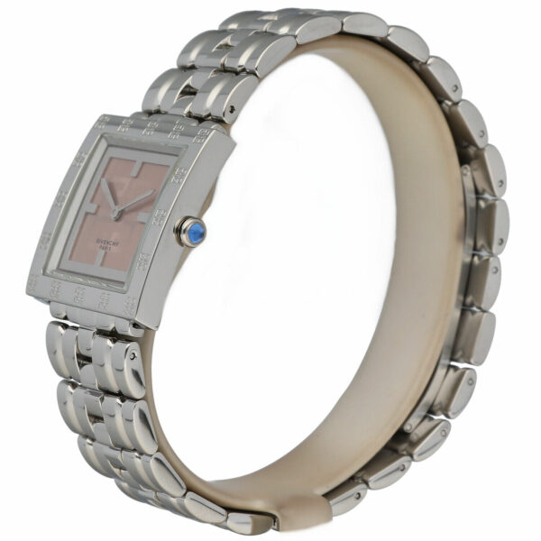 Givenchy 1558962 APSARAS Salmon 27 mm Stainless Steel Square Quartz Womens Watch 115181979201 2