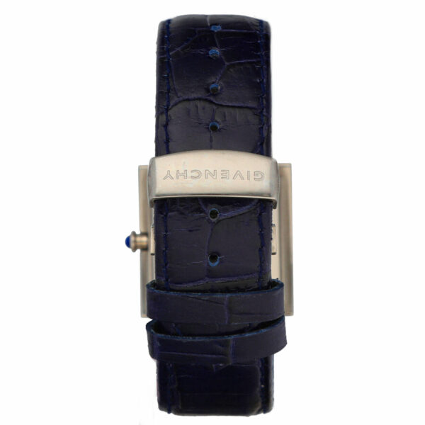 Givenchy APSARAS 1558962 Blue Dial 27mm Steel Square Leather Quartz Womens Watch 133972164091 4