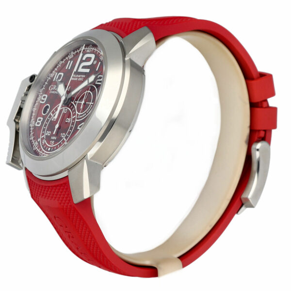 Graham Grah101946 Chronofighter 47mm Steel Red Rubber Automatic Mens Watch 115107213251 2