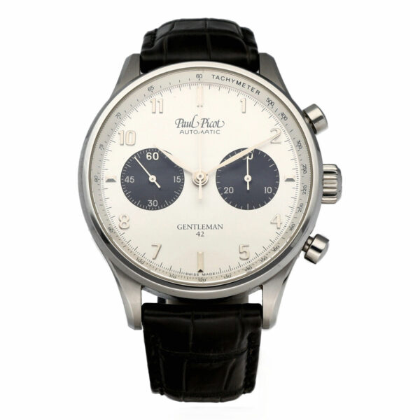 Paul-Picot-Gentleman-4109-Chronograph-Steel-42-mm-Leather-Automatic-Mens-Watch-125021479231