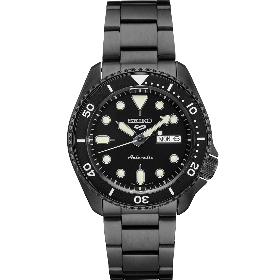 Seiko-5-Sports-SRPD65-Black-PVD-Steel-425-mm-Day-Date-Automatic-Mens-Watch-115263543891
