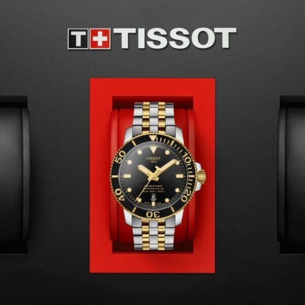 Tissot 1204072205100 Powermatic 80 Two Tone Steel 43mm Diver Mens Watch 114952570821 3