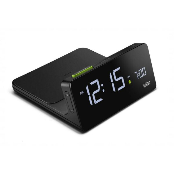 Braun BN BC021B Black Digital Wireless Charging Dock LCD Alarm Clock 125055693262 2