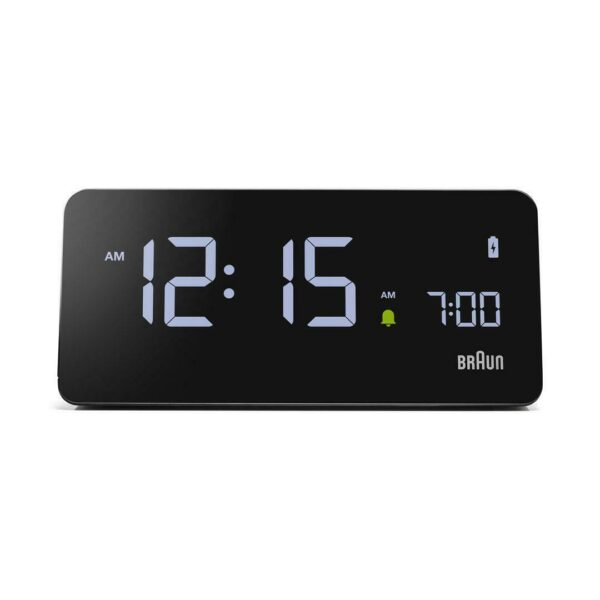 Braun BN BC021B Black Digital Wireless Charging Dock LCD Alarm Clock 125055693262 3