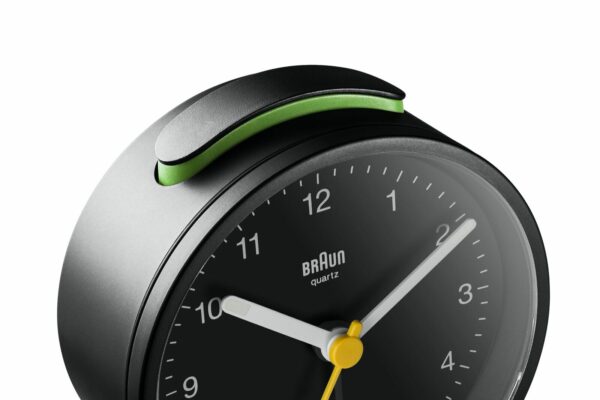 Braun BN BC12B Black Round Quartz Classic Alarm Clock 133966074622 3