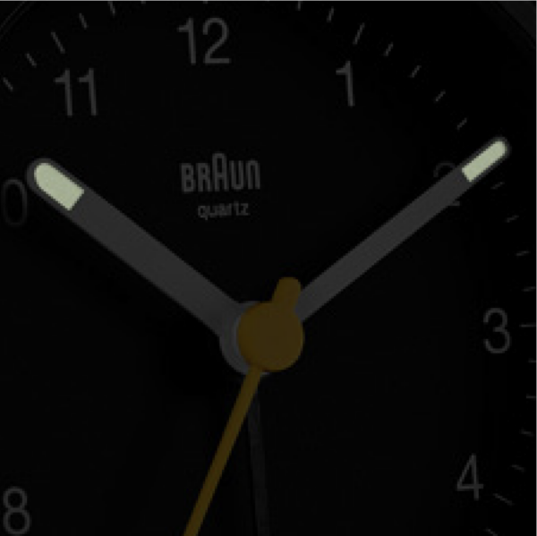 Braun BN BC12B Black Round Quartz Classic Alarm Clock 133966074622 4