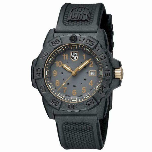 Luminox Navy Seal Military XS3508GOLD Carbonox 45mm Rubber Quartz Mens Watch 115183487882 2