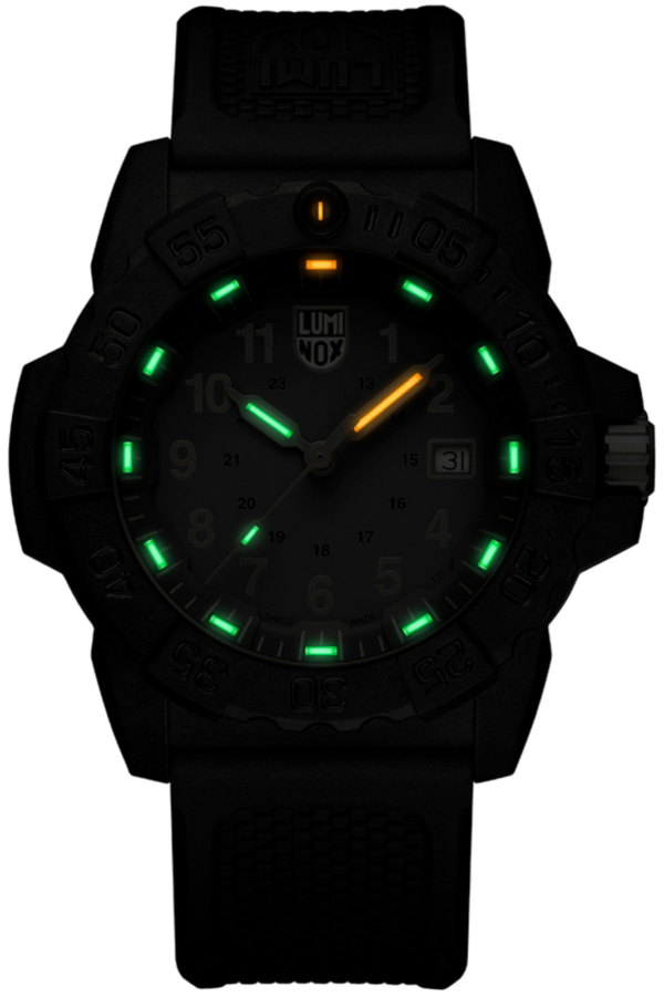 Luminox Navy Seal Military XS3508GOLD Carbonox 45mm Rubber Quartz Mens Watch 115183487882 5