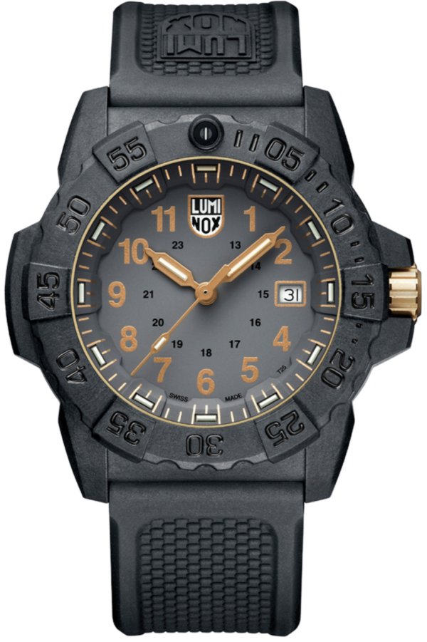 Luminox Navy Seal Military XS3508GOLD Carbonox 45mm Rubber Quartz Mens Watch 115183487882