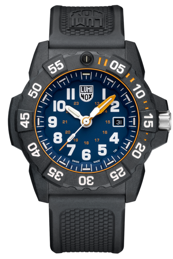 Luminox Navy Seal XS3503NSF Carbon Compound Black Navy 45mm Rubber Mens Watch 133883907482