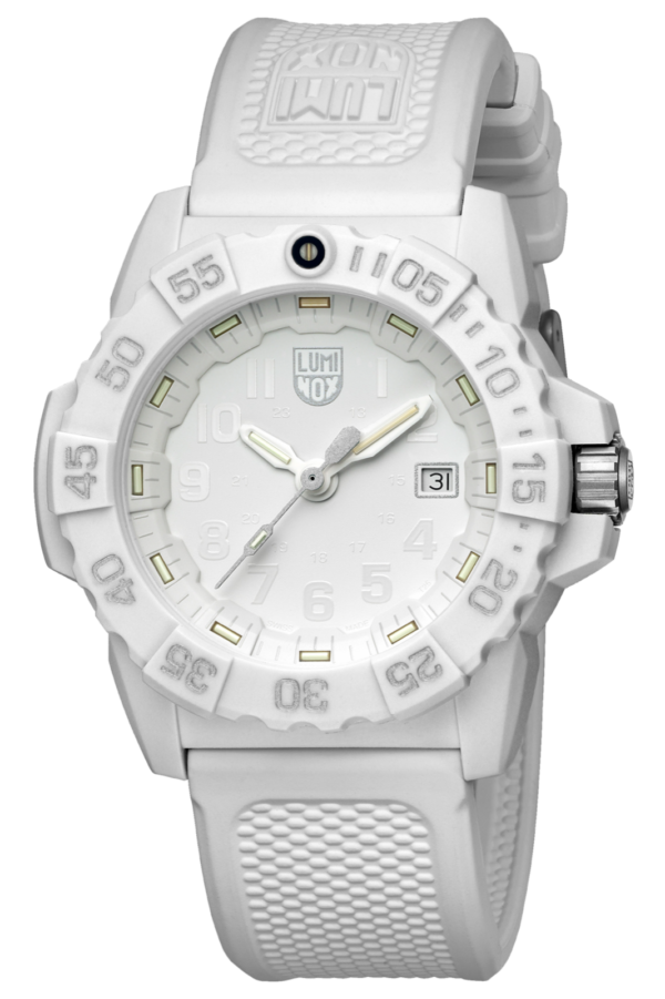 Luminox Navy Seal XS3507WO White Carbonox 45mm Swiss Quartz 200M Mens Watch 125068060662 2
