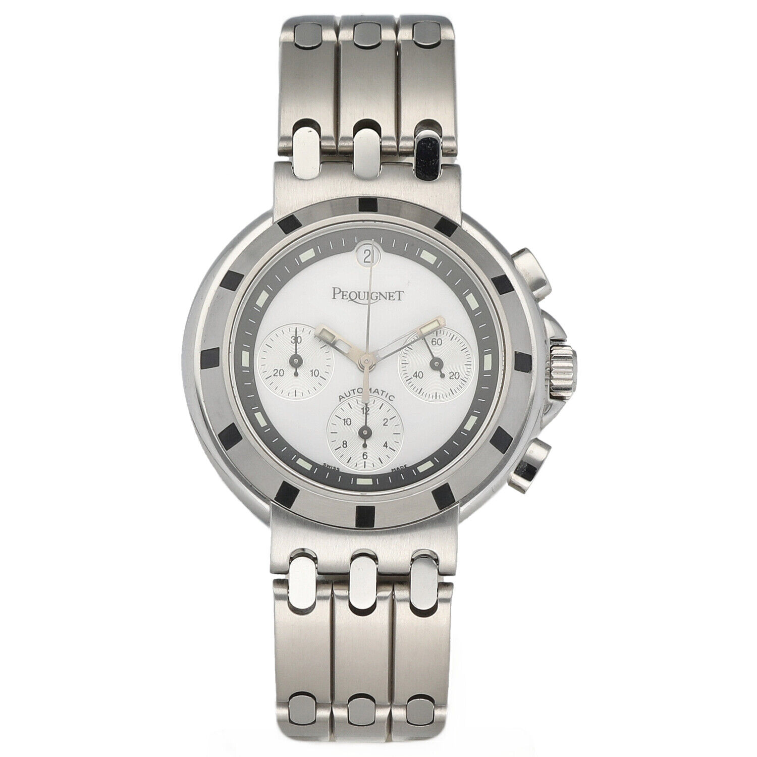 Pequignet-028-Chrono-Stainless-Steel-40mm-White-Dial-Swiss-Automatic-Mens-Watch-125133496002