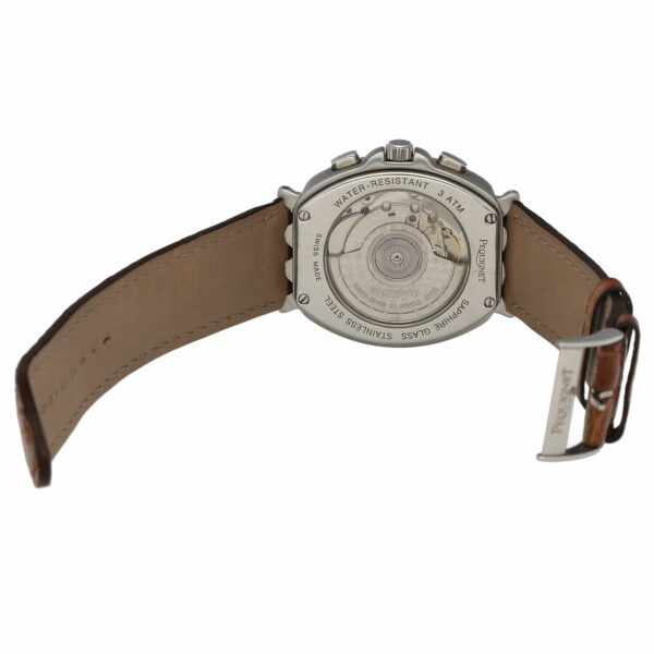 Pequignet 146 Chrono Tonneau 35mm Light Brown Leather Swiss Automatic Mens Watch 125130593562 5
