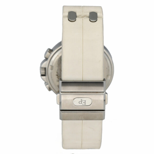 Pequignet 247 Chronograph Diamonds 38mm Rubber Steel MOP Quartz Wristwatch 115220632232 4