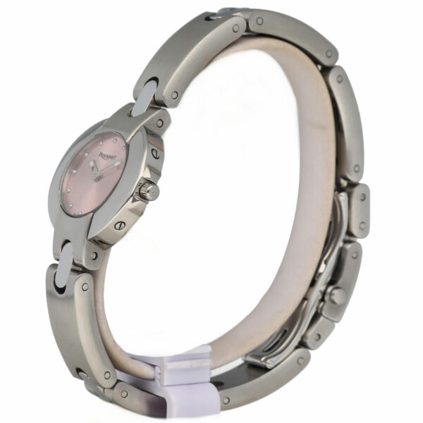 Pequignet 356 Stainless Steel 24mm Round Pink Dial Quartz Swiss Womens Watch 134004255502 2