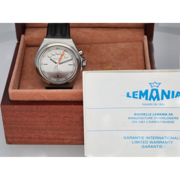 Vintage Lemania Regatta Racing Stainless Steel 40mm Automatic Wrist Watch 124966431502 6
