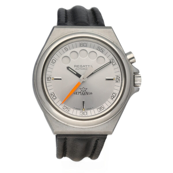 Vintage Lemania Regatta Racing Stainless Steel 40mm Automatic Wrist Watch 124966431502