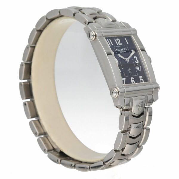 Charriol Colvmbvs CCSTRH Black Dial Rectangle 25mm Steel Quartz Wrist Watch 133906162453 3