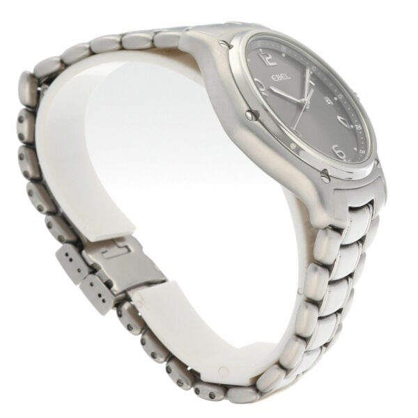Ebel 1911 9187241 Stainless Steel 38mm Gray Arabic Dial Swiss Quartz Wrist Watch 133846280373 3