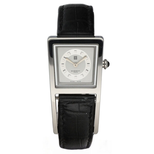 Givenchy-SPOT-S400057-White-Dial-Steel-Rectangle-Leather-Quartz-Womens-Watch-115153870463