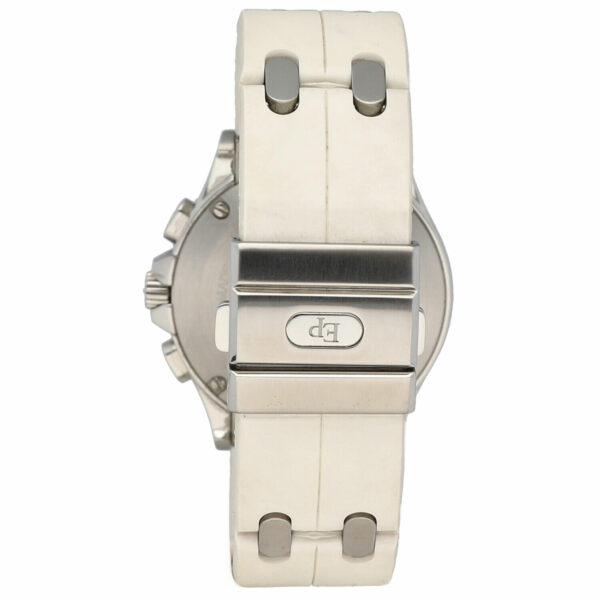 Pequignet 082 Chronograph Diamonds 38mm Rubber Steel MOP Quartz Wristwatch 115221991553 4