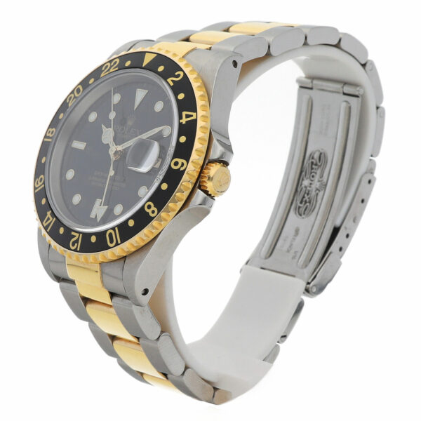 Rolex GMT Master II 16713 Black Dial 18K GoldStainless 2000 BP Mens Watch 115149148243 2