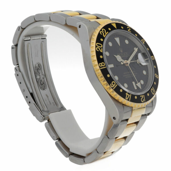 Rolex GMT Master II 16713 Black Dial 18K GoldStainless 2000 BP Mens Watch 115149148243 3