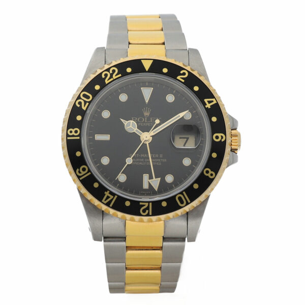Rolex GMT Master II 16713 Black Dial 18K GoldStainless 2000 BP Mens Watch 115149148243