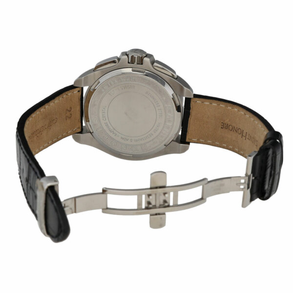 Saint Honore 8850651 J09 Chronograph 46 mm Steel Leather Quartz Mens Watch 133969943493 5
