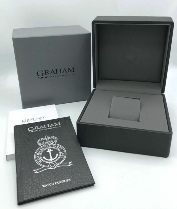 Graham Grah101937 Chronofighter 47mm Steel Blue Rubber Automatic Mens Watch 115107205924 6