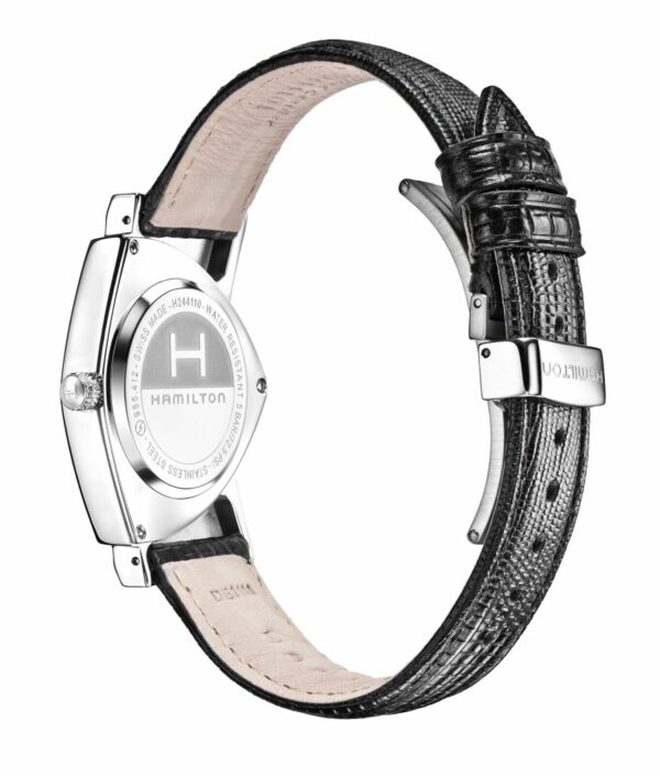 Hamilton H24411732 Ventura Steel 32mm Case Black Leather Quartz Wrist Watch 134018177534 4