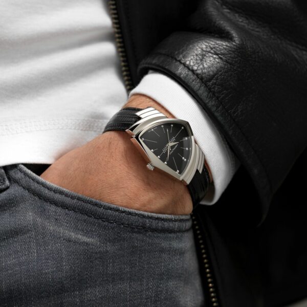 Hamilton H24411732 Ventura Steel 32mm Case Black Leather Quartz Wrist Watch 134018177534 6