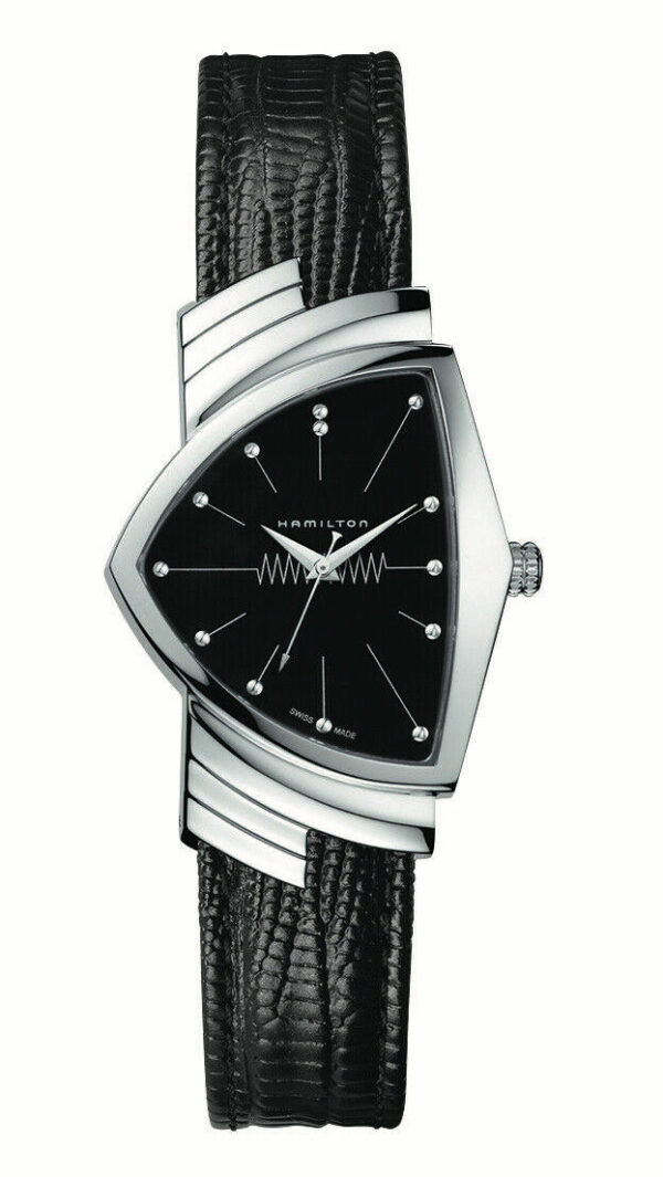 Hamilton H24411732 Ventura Steel 32mm Case Black Leather Quartz Wrist Watch 134018177534