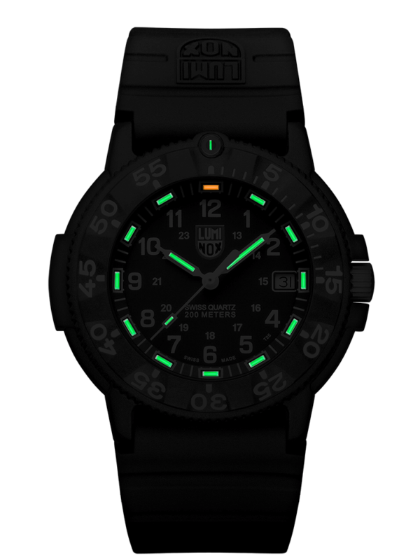 Luminox Navy Seal XS3001F Carbonox Black White 43mm Rubber 200M Mens Watch 124913597764 2