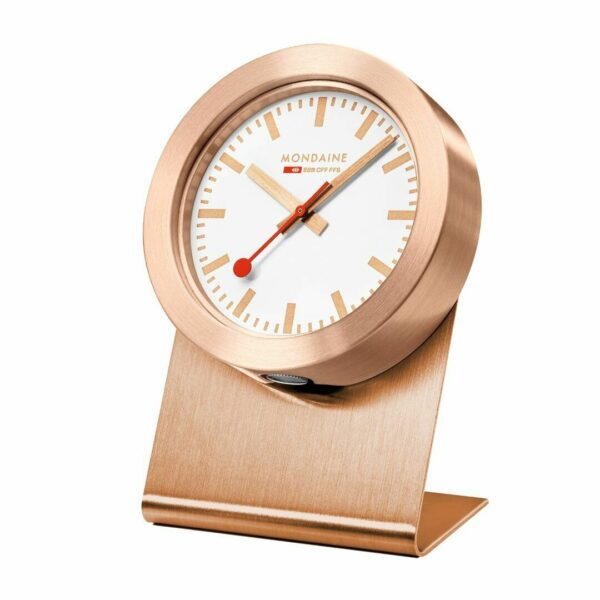 Mondaine A6603031882SBK Official Swiss Railways Magnetic Desk Clock Steel 50mm 133923087314