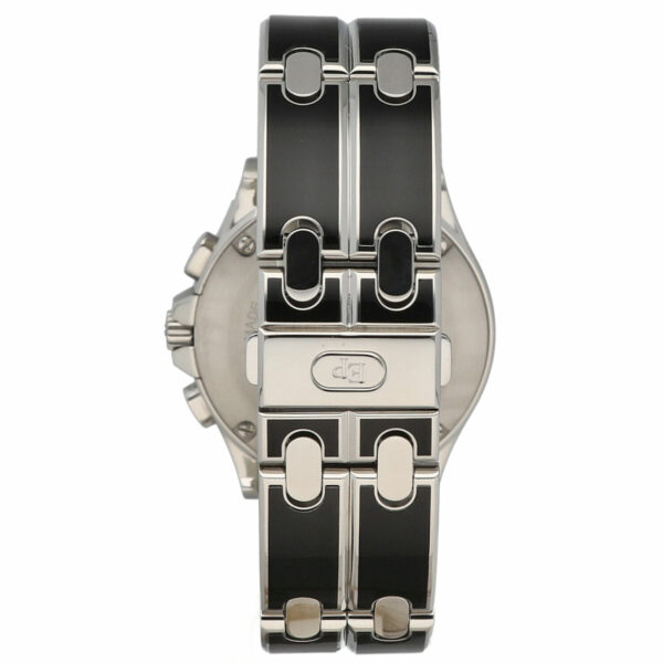 Pequignet 025 Chronograph Black Steel 38mm Tahitian MOP Dial Quartz Wristwatch 115221957384 4