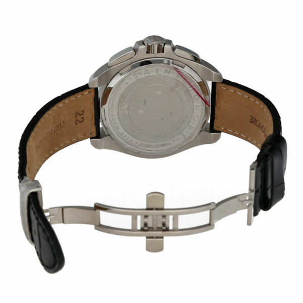 Saint Honore 8850651 E09 Chronograph 46 mm Steel Leather Quartz Mens Watch 115150609614 5