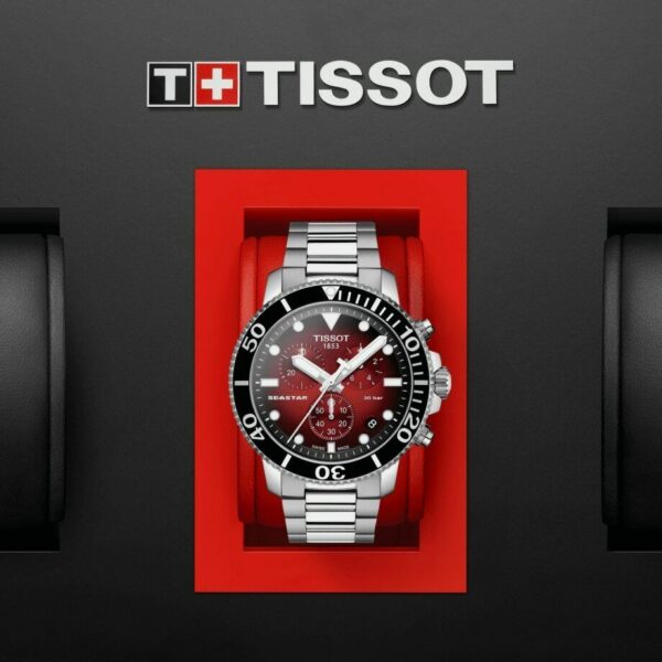 Tissot T1204171142100 Seastar 1000 Chrono 455mm Steel Quartz Mens Watch 115226665964 5
