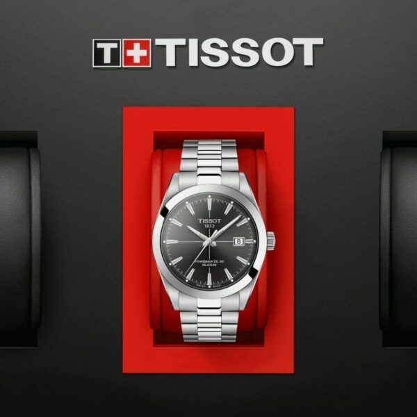 Tissot T1274071106101 Gentelman Powermatic 80 Silicium Steel 40mm Mens Watch 133861198434 5