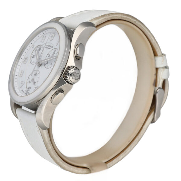 Victorinox Swiss Army 241500 Chrono White Ceramic Steel 40mm Quartz Wrist Watch 125040563114 2