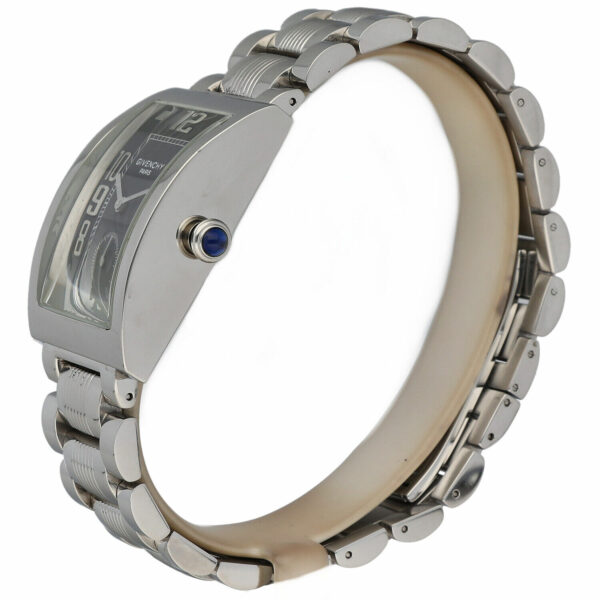Givenchy Parabolic 92434662 28mm Steel Black Arabic Rectangle Quartz Wrist Watch 115182016305 2