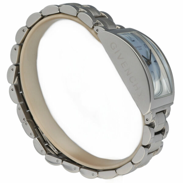 Givenchy Parabolic 92434662 Blue Arabic Dial Steel Rectangle Quartz Wrist Watch 125072872525 3