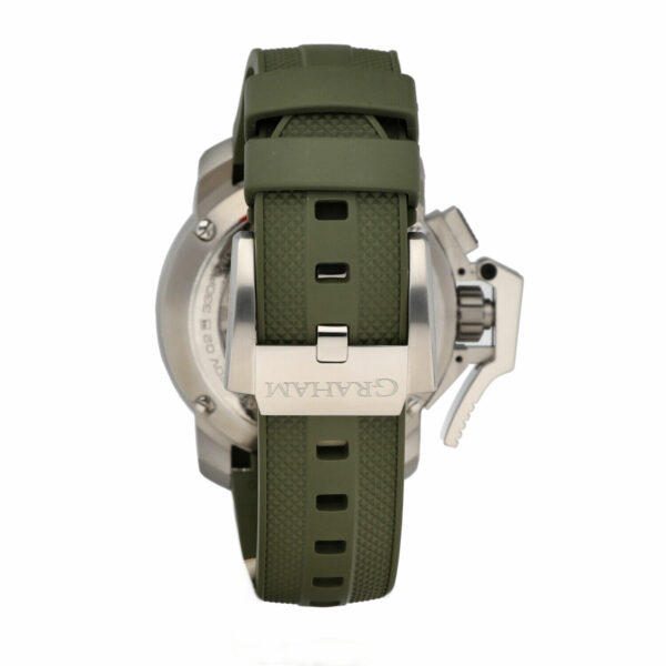 Graham Grah101955 Chronofighter 47mm Steel Green Rubber Automatic Mens Watch 115107221935 4