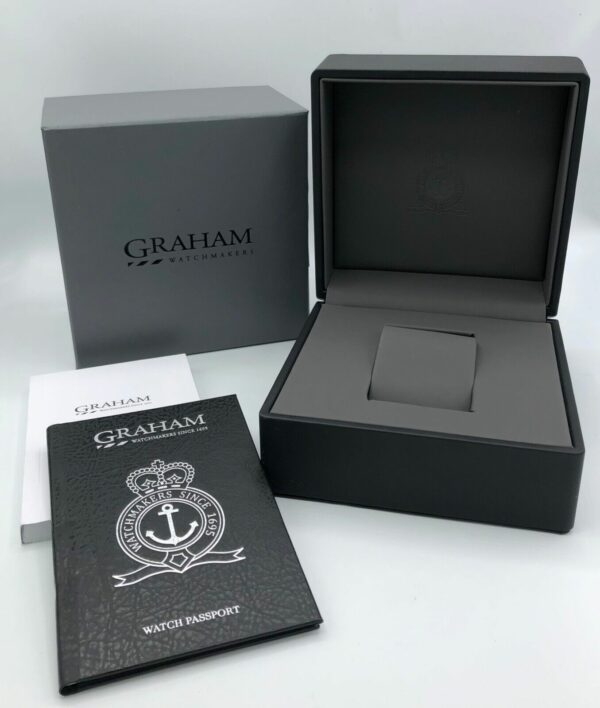 Graham Grah101955 Chronofighter 47mm Steel Green Rubber Automatic Mens Watch 115107221935 6
